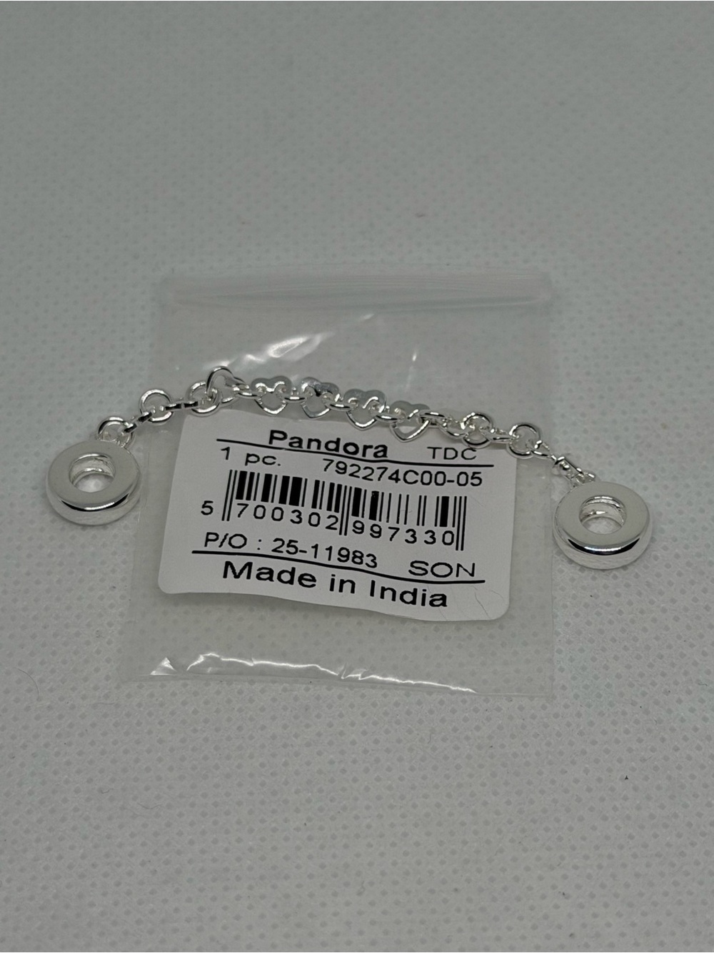 Pandora Linked Hearts Safety Chain 792274C00-05